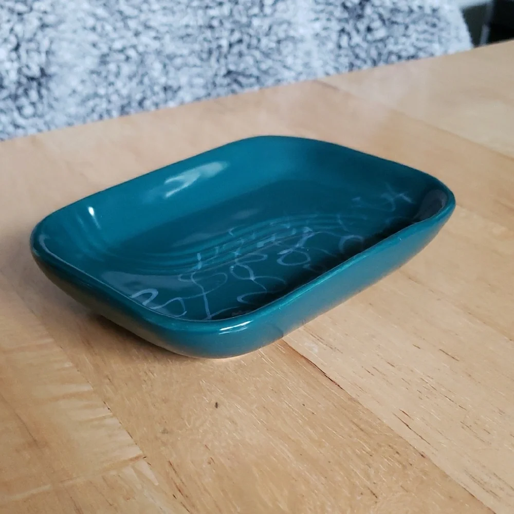 Teal Green Bathroom Soap Dish